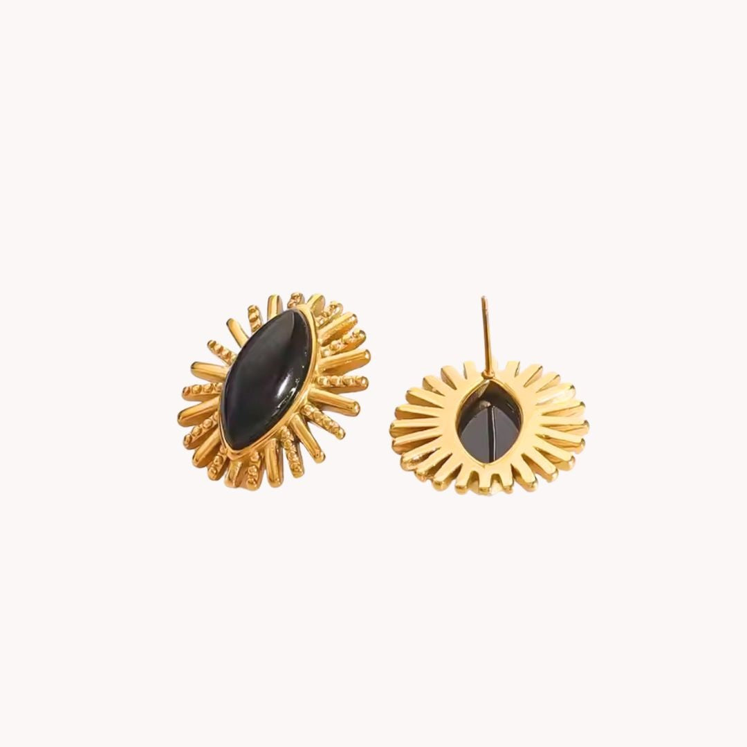 Francine  Black Onyx Earrings