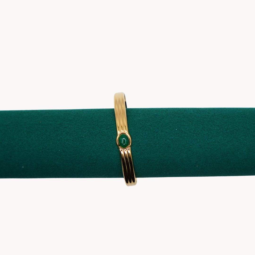 Céline Green Agate  Bracelet