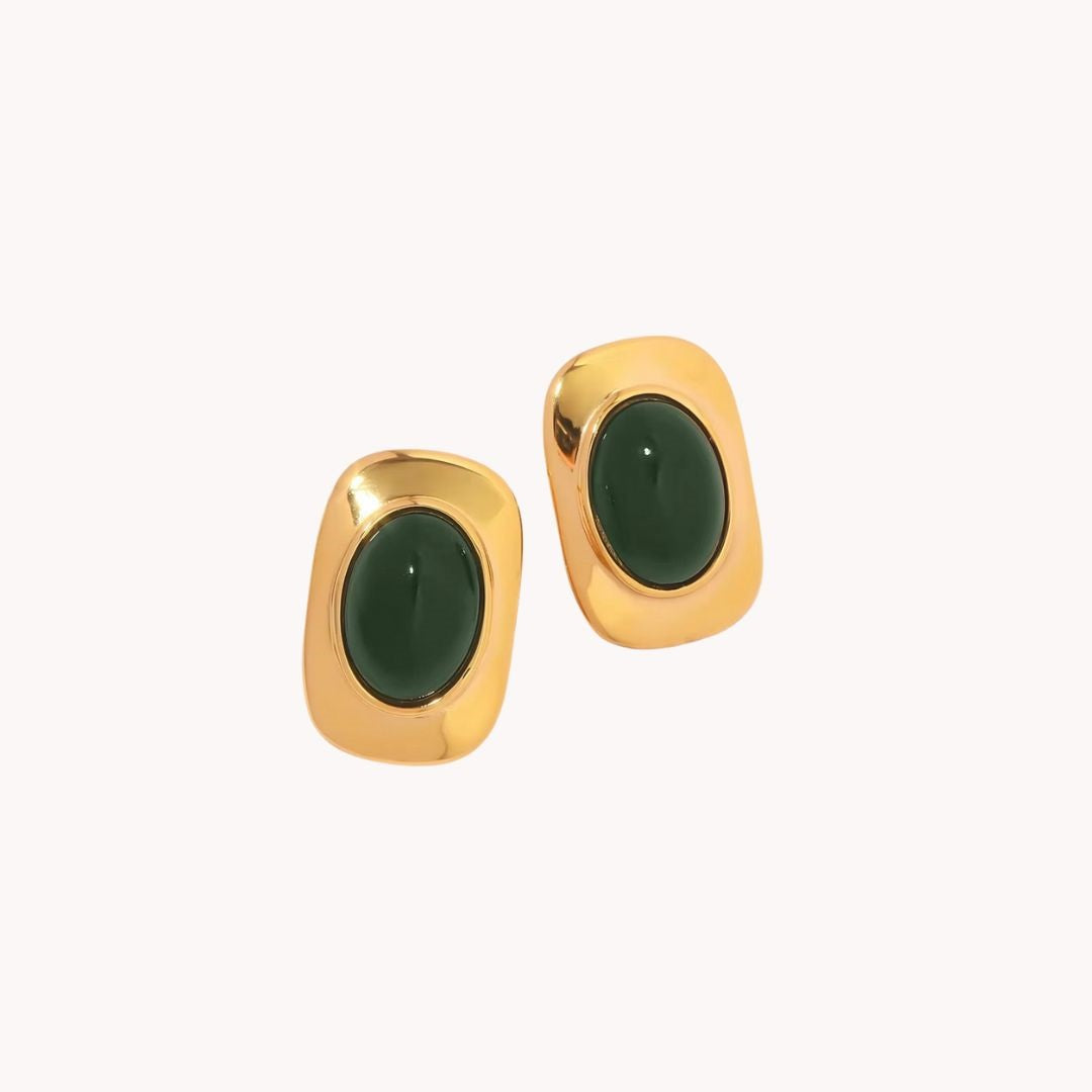 Minerta Exquisite Green Opal  Earrings