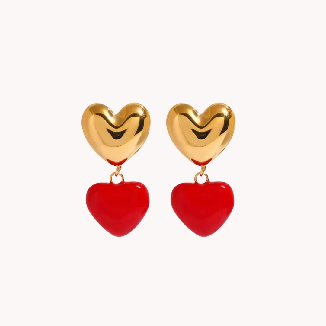 Karin Heart Pendant Earrings