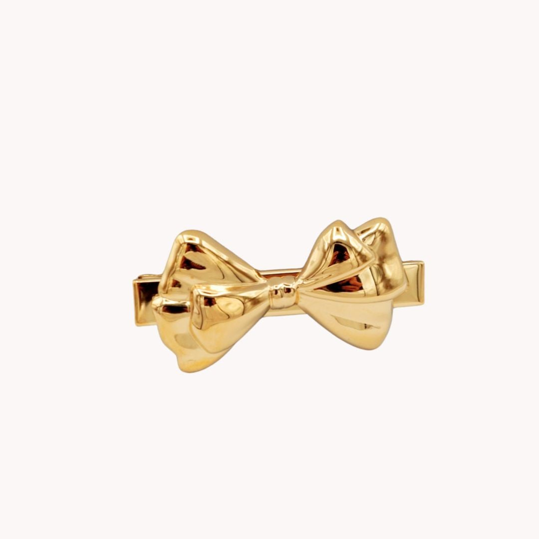 Briana Bow Hair Clip Gold Waterproof