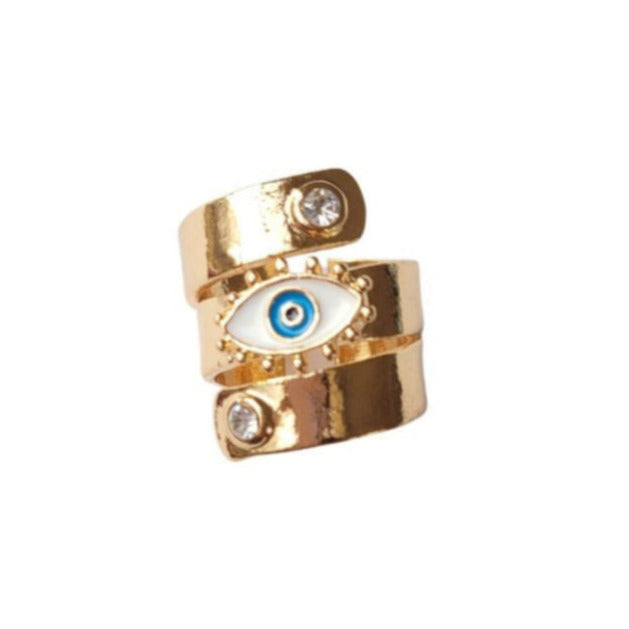 Evil Eye Band  Ring