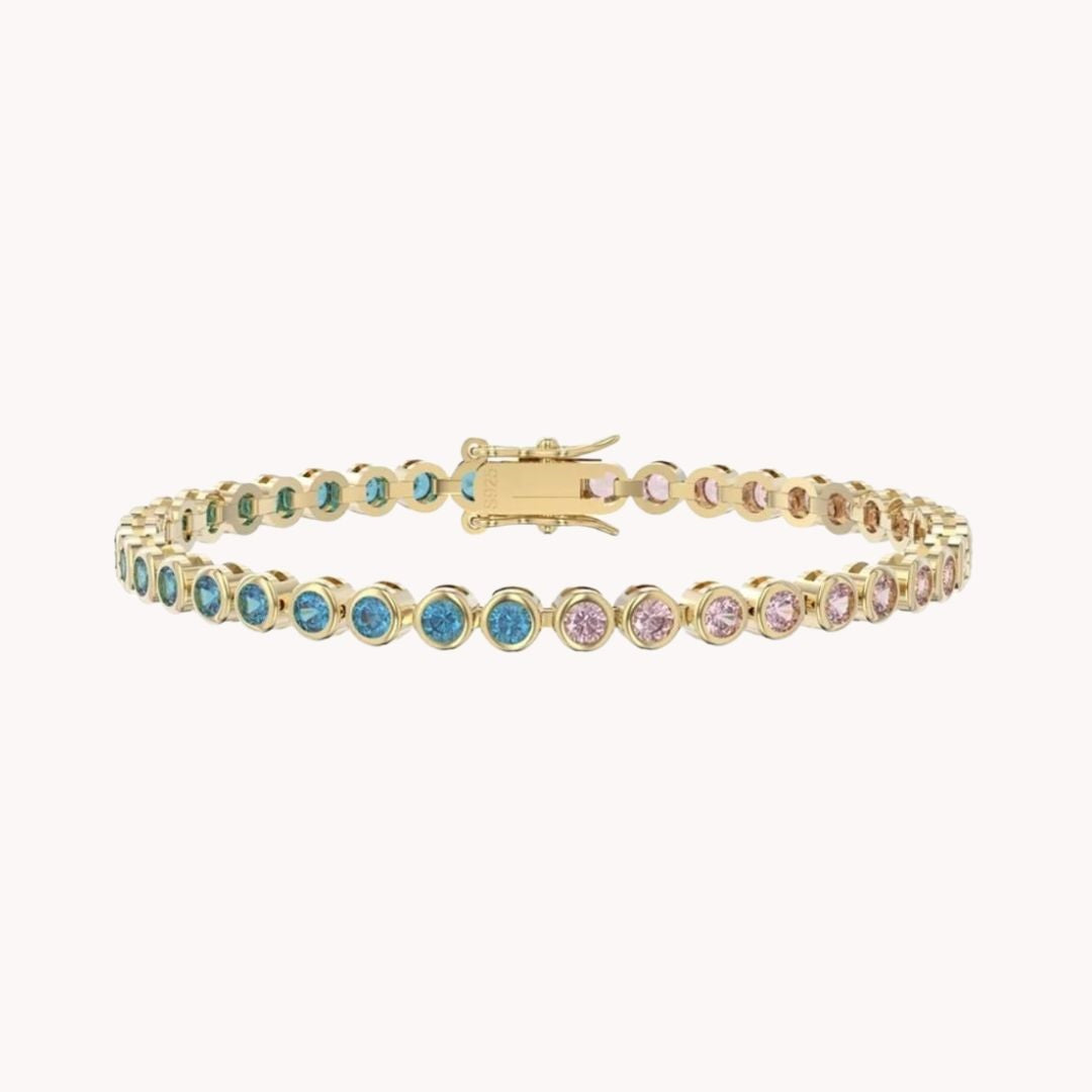 gradient tennis bracelet